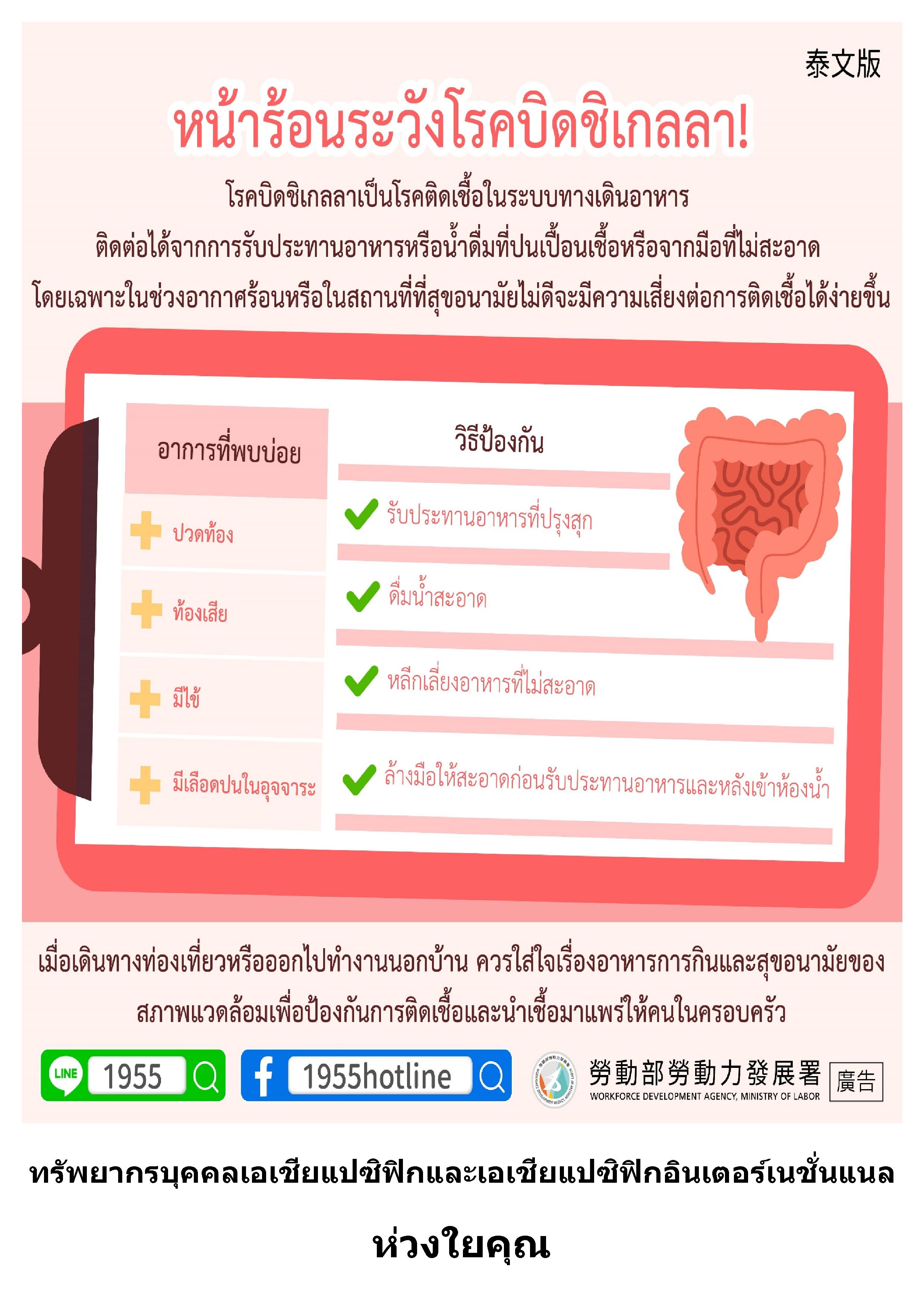夏天小心桿菌性痢疾！泰