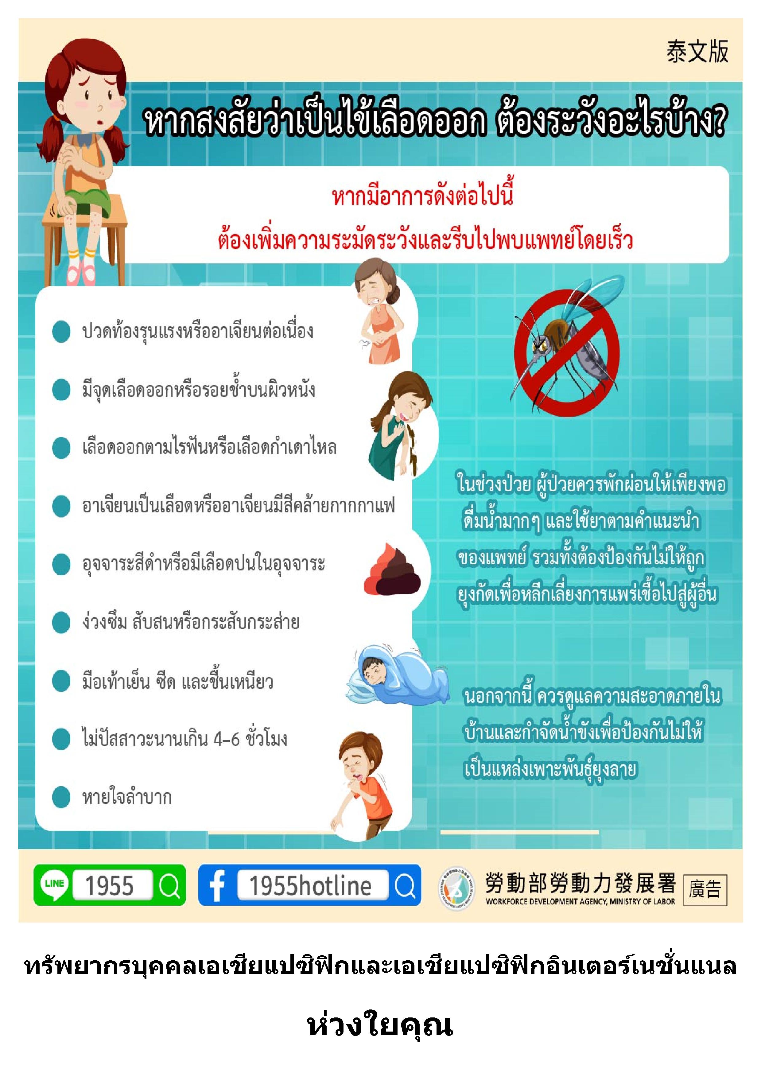 疑似登革熱要注意什麼？泰