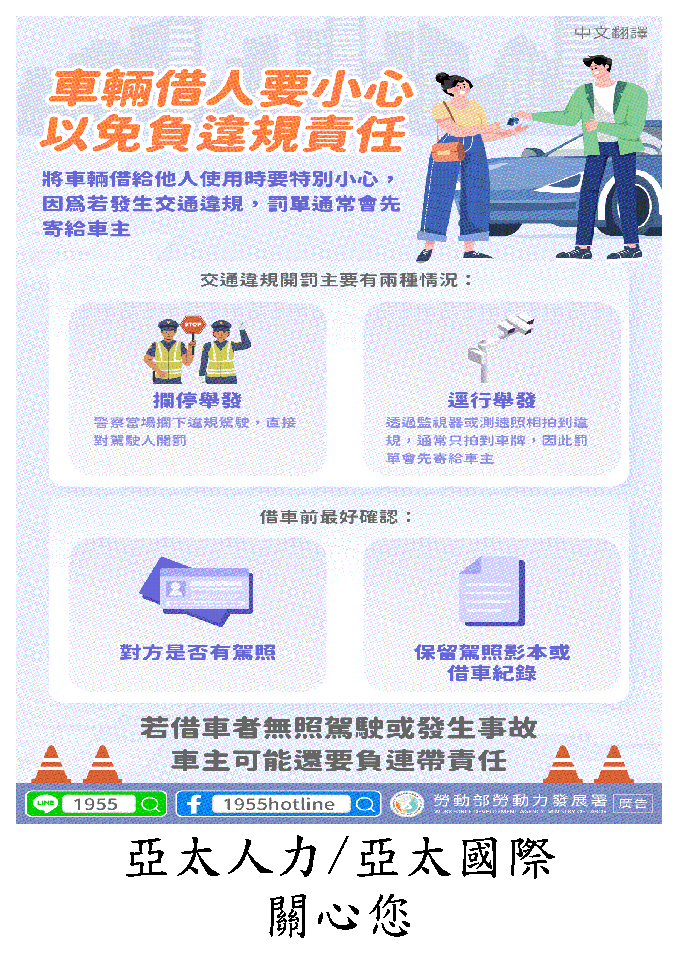 車輛借人要小心_以免負違規責任_中